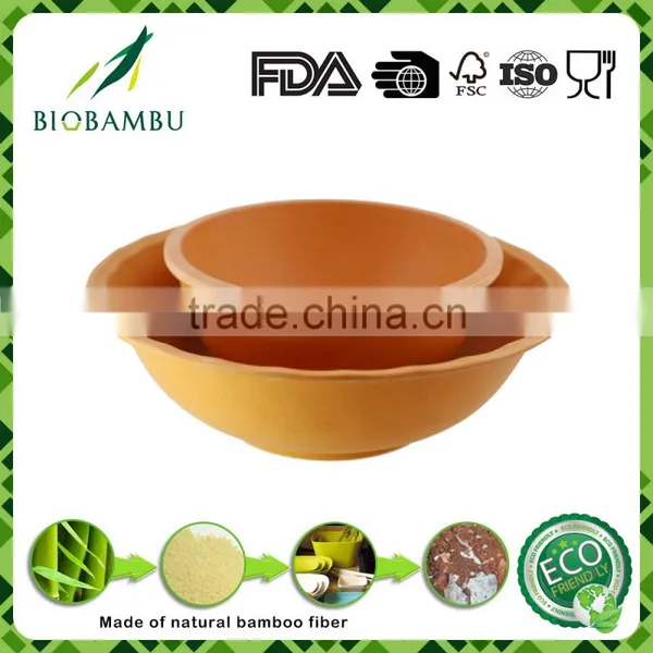 Top Selling Good Design Bamboo Fiber Dinnerware Bowls Set/salad Bowl photo-2