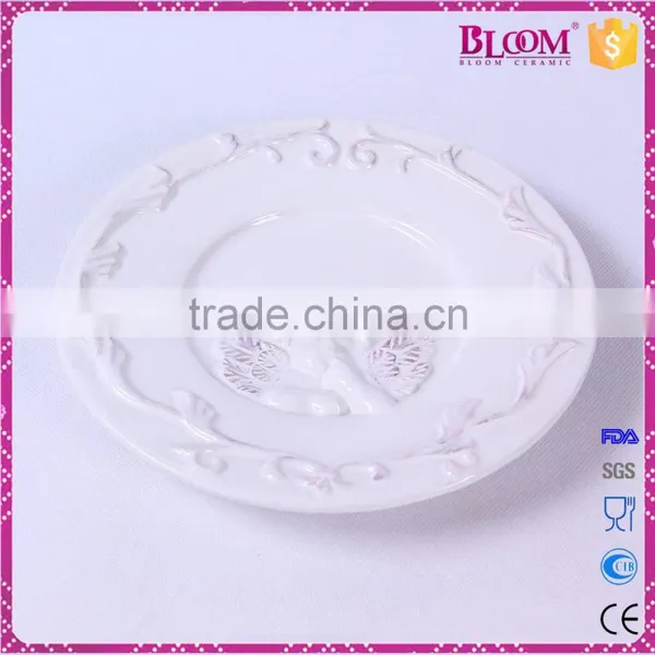 Hot Sale Wholesale Ceramic White Dinner Plate photo-3