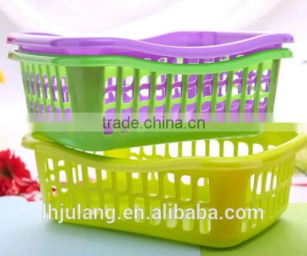 Useful Medium Size Plastic Storage Basket/plastic Large Hollow Out Washing Basket photo-4