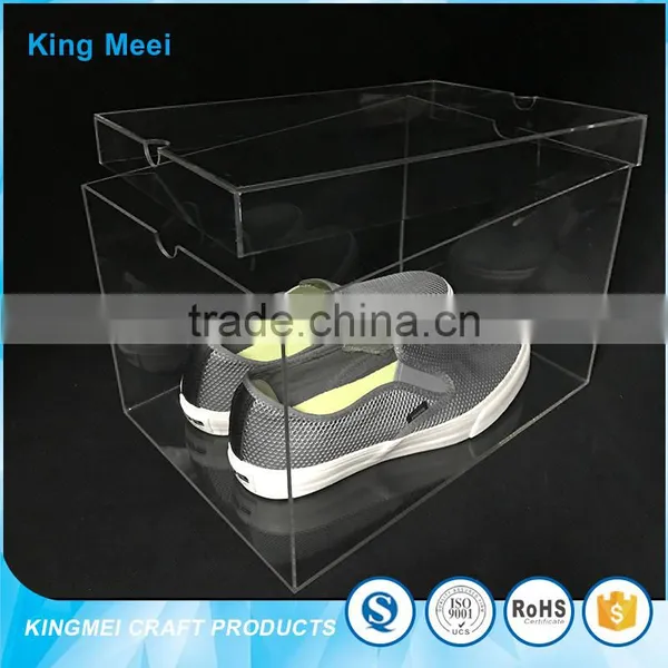 Hot Selling Custom Transparent Acrylic Shoe Display Box photo-3