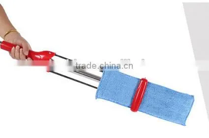 2015 as Seen on TV Stainless Steel Basket Cleaning Microfiber Flat Mop photo-2