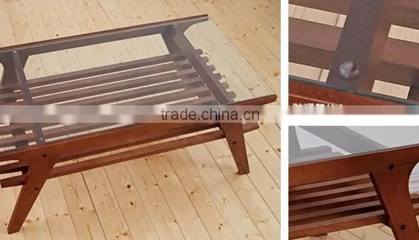 Bentwood Coffee Table, Japanese Style Modern Wooden Coffee Table photo-3