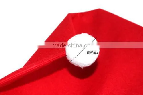 2016 New Product Cheap Christmas Santa Clause Red Hat Chair Back Cover Dinner Table Party Decor Gift photo-5