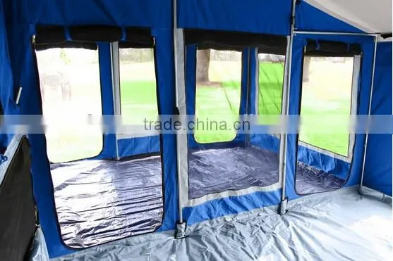 Aussie Style Waterproof Cotton Canvas Fabric Traler Tent For Vehicle photo-4