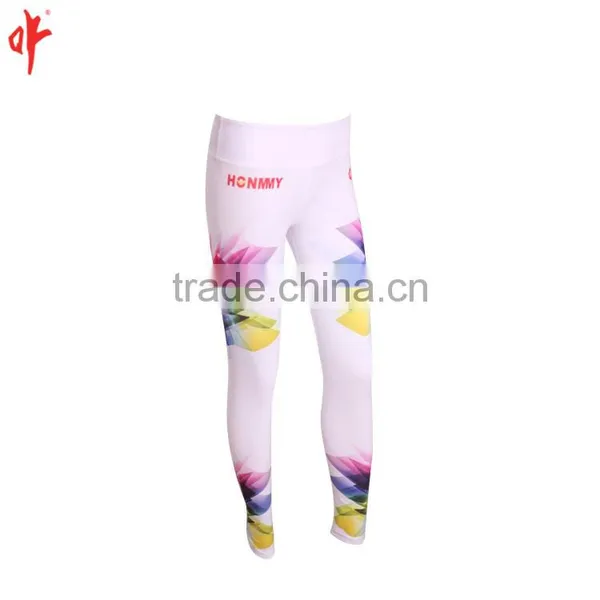 Customized Digital Printing Coolmax Sublimation Baselayer Bottoms. Ladies Fitness High Stretch Legging Pants,cheerleader Uniform photo-2