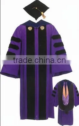 Wholesale Best Quality Black Graduation Caps and Gowns For School photo-2