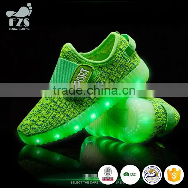 Hot Selling 2017 LED Kids Yeezy Light Shoes Glowing Casual LED Shoes photo-2