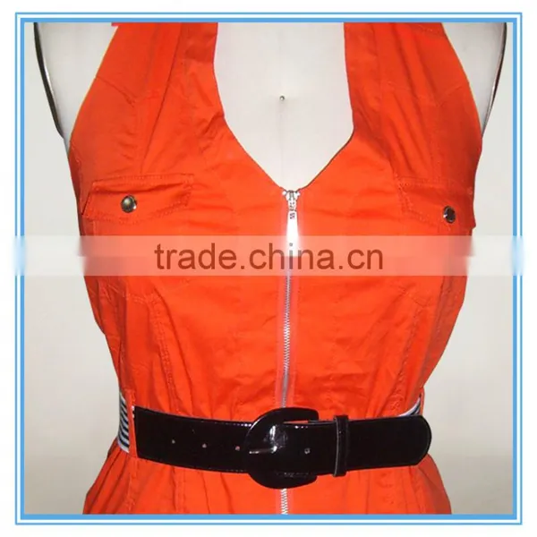 Ladies Casual Dress Fashion Summer V Neck Dress With Belt photo-2