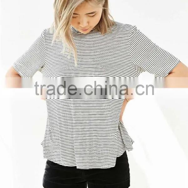 Cheap Promotion Women Fashion Tee Longline Tee photo-5