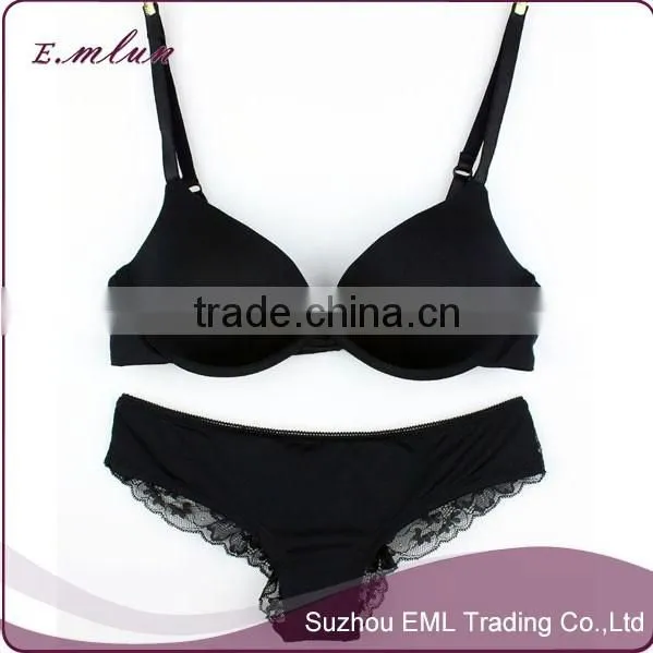 Sexy Transparent Plus Size Push up Ladies Fancy New Design Bra and Panty Set