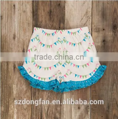 Girls Pinafore Dress Flower Printed Dress With Shorts photo-3