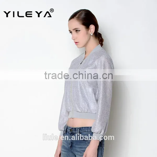 Unique Comfortable Fabric Used Fashion Casual Crop Style Women Coat Model photo-2