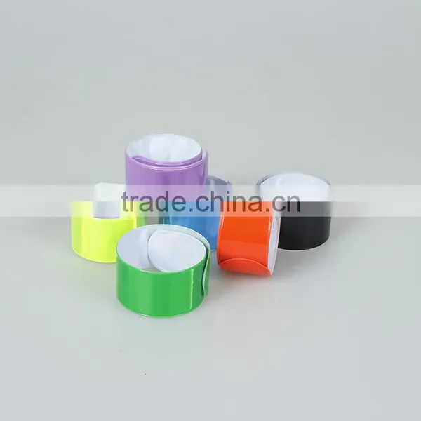 Custom Logo Printed Reflective Slap Wrap Slap Band Wristband photo-3