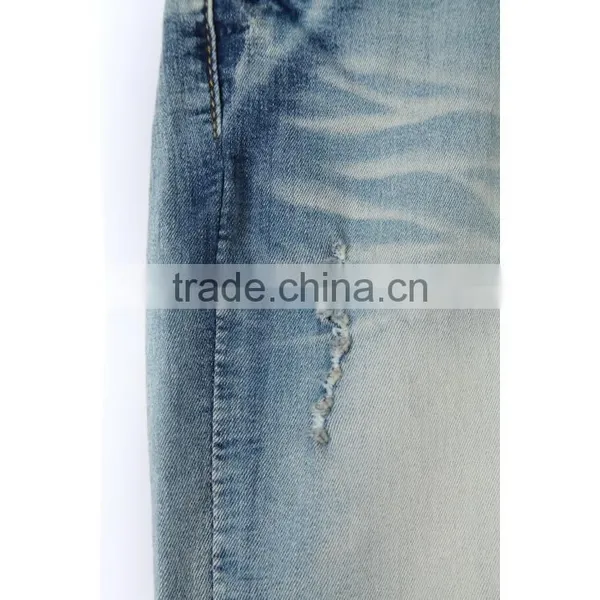 Hot Sale Factory Price Custom Made Cotton Hand Wash Contrast Cloth Sticking Latest Fashion Boys Jeans photo-5
