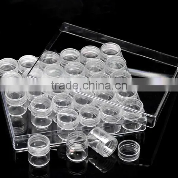 1PC Rectangle Acrylic Clear Beads Display W/Lid Storage Container photo-2