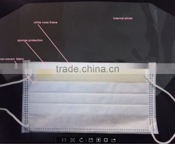 Disposable Surgical Face Mask With Transparent Shield Anti-fog photo-4