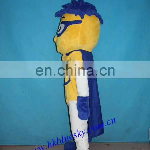 Custom Iman Mascot Costume With Blue Cape photo-3