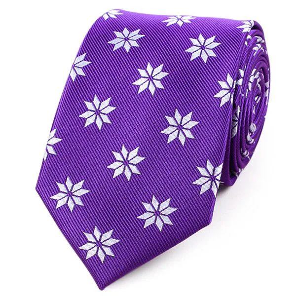 Gold Double-brushed Mens Jacquard Neckties Standard Length Summer