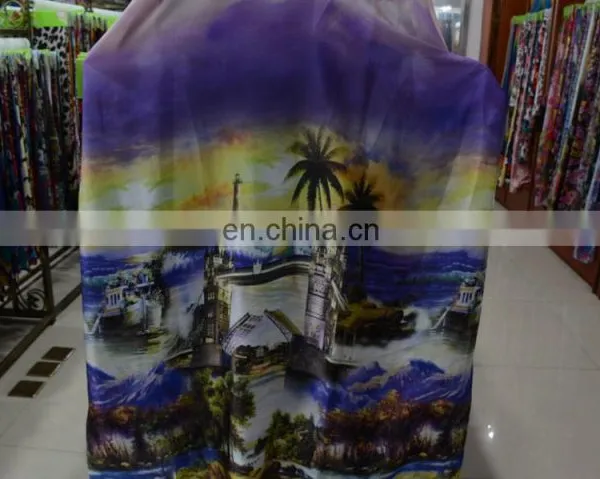 2014 European Design Digital Printing Silk Fabric for Dress photo-4