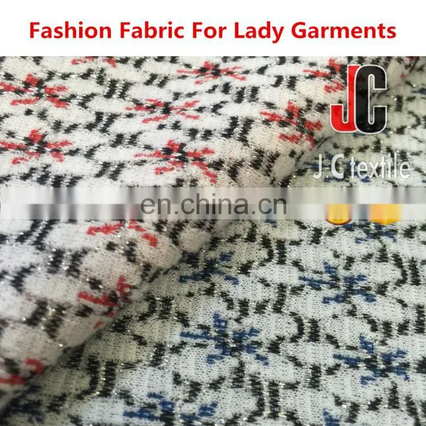B2794 JC Shaoxing T/R Span Lurex JQD Fabric Knit Jacquard photo-4