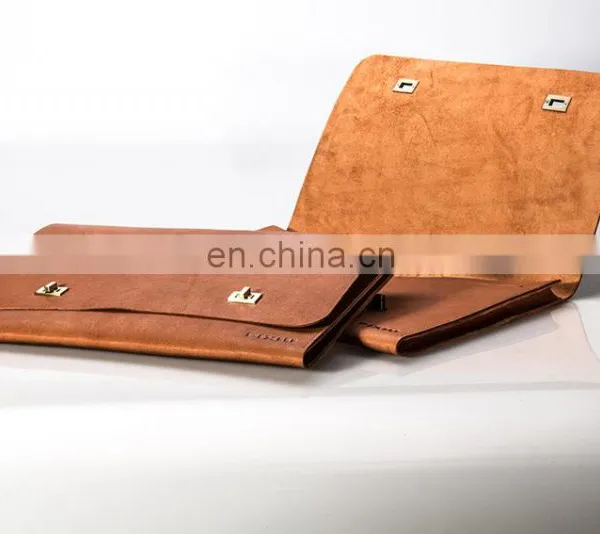 Guangzhou Factory Fashion Handmade Wholesale Leather File Holder photo-5