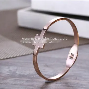 Gold Rose Gold Silver Vacuum PVD Plating 316L Stainless Steel Bracelets Bangles Armbånd For Men Womens photo-2