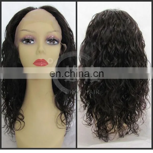 Indian Virgin Hair u Part Wig Cheap Remi Human Hair Right Side u Part Wig Cap, U-part Wigs for Black Women
