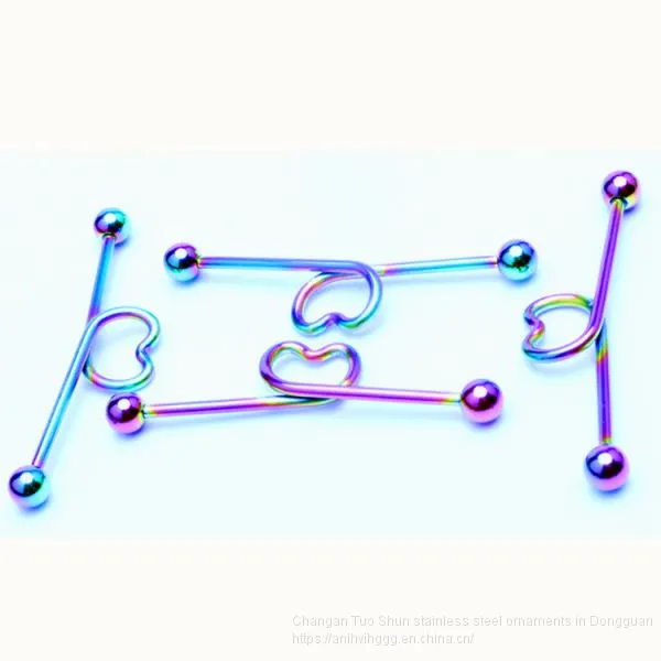 Ins Hot Money Love Ear Scrape Ear Pin Foreign Trade Earphone Wholesale Body Piercing Jewelry photo-2