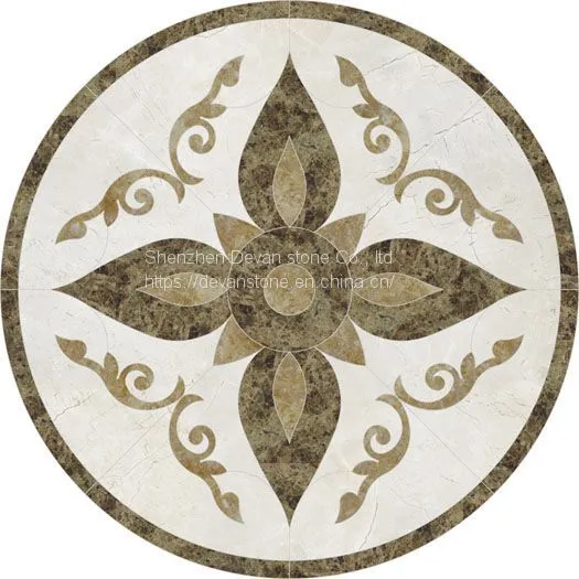 New Hot Selling Arabic Marble Floor Waterjet Round Medallion photo-2