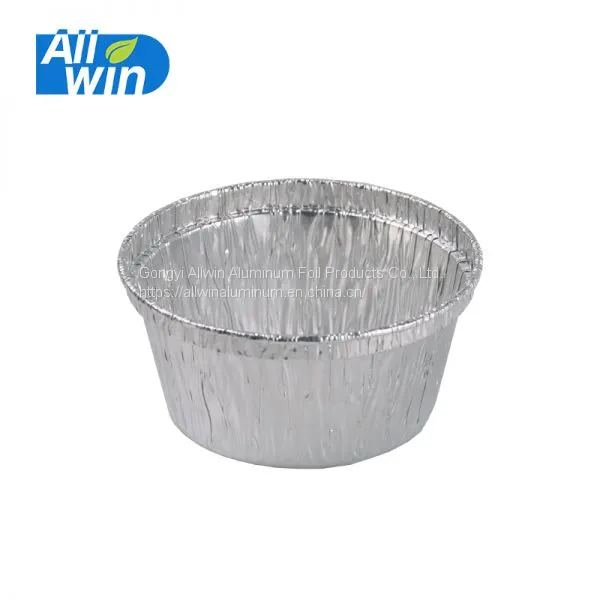 Disposable Small Takeaway Food Aluminum Foil Soup Bowl 4 oz Aluminum Foil Cups With Plastic Lid photo-1
