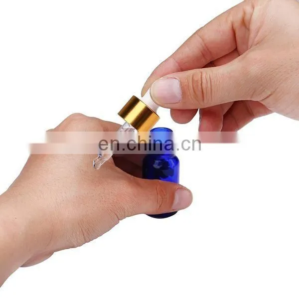 10ml Cobalt Blue Glass Bottles With Glass Eye Droppers Essential Oil Bottle photo-3