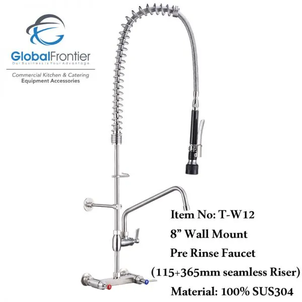 Stainless Steel Commercial Kitchen Faucets Pre Rinse Unit