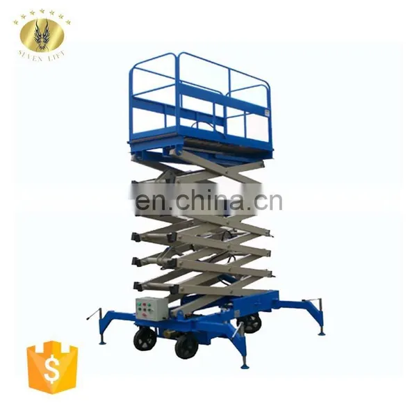 7LSJY Shandong SevenLift High Hand Truck Mobile Electric Water Hydraulic Lift Table photo-5