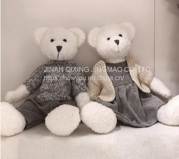 Teddy Bear Plush Toy With Pattern Skirt And Trousers From China Manufacture photo-2