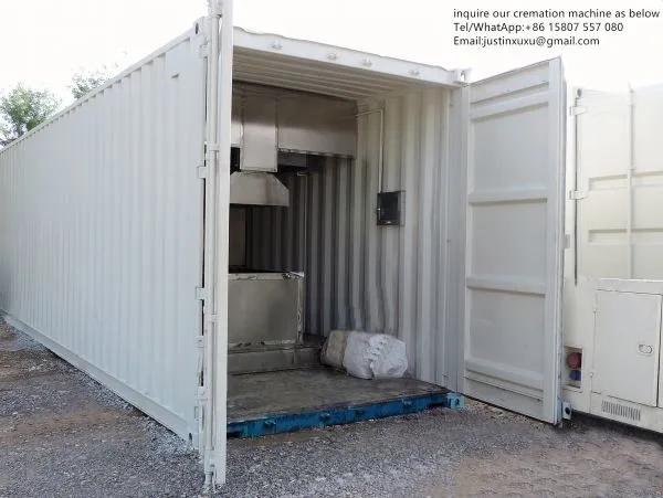 Mobile Cremator Burn Human Bodies Container Systems for Sale Cremation Machine Crematory Equipment Crematorium Incinerator Crematory Equipment