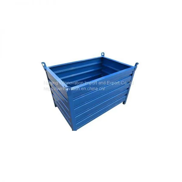 Box Type Steel Metal and Galvanized Stackable Pallet for Material Transfer photo-2