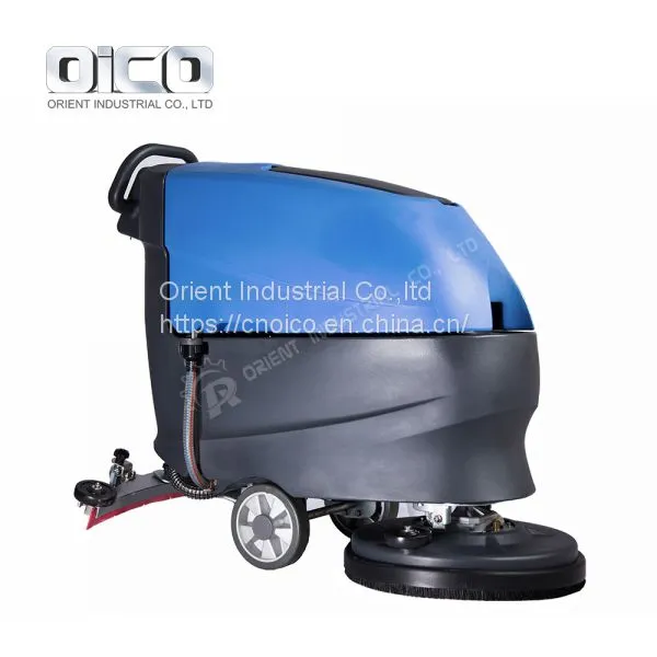 OR-V5 Concrete Floor Cleaning Machine Automatic Floor Scrubber Walk Behind Auto Scrubber photo-2