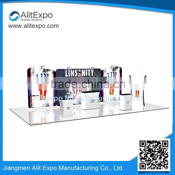 Jiangmen Fashion Style 8ft & 10ft Exhibition Pop up Stand, Fabric Pop up photo-4