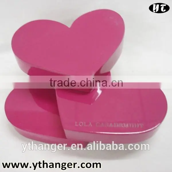Wedding Decoration Heart Shaped Red Wood Heart Christmas Decoration photo-2