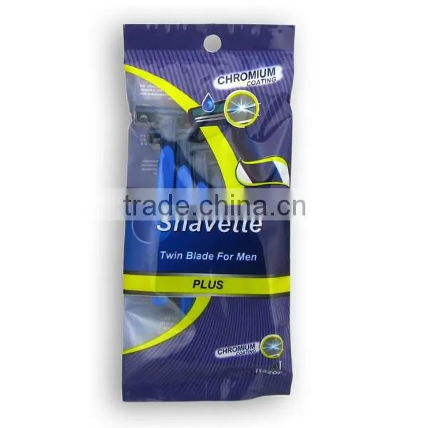 D227L Rubber Handle Twin Blade Shaving Disposable Razor photo-4