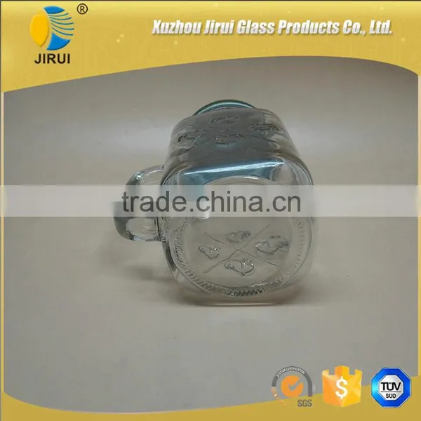 480ml Square Shape Chicken Design Clear Glass Maon Jar photo-6