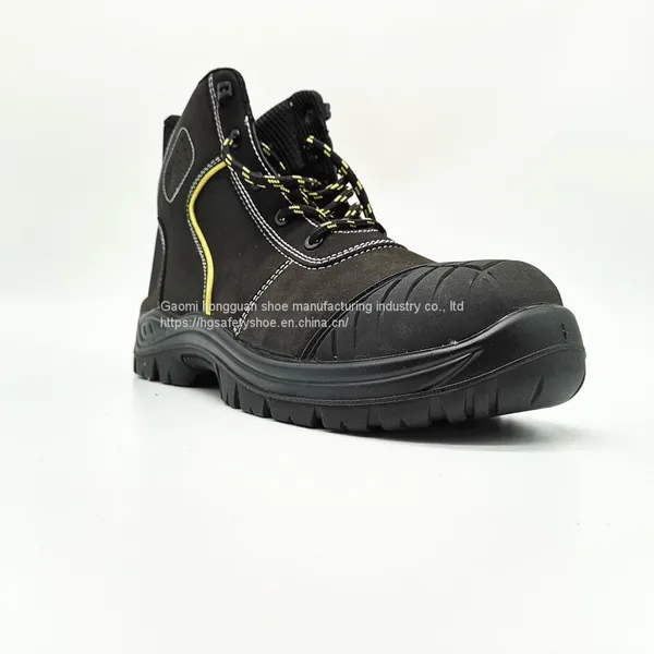 S1P/S3 SAFETY SHOES NUBUCK LEATHER MIDDLE CUT RT6879 photo-2
