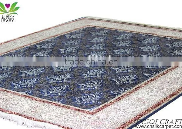 High-grade Chinese Interesting Children Pattern Handmade Silk Area Rug Floor Carpet photo-3