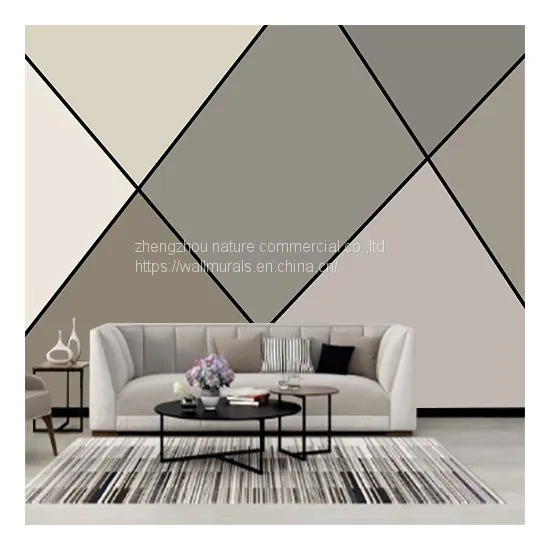 Geometric Three-dimensional Mural Luxury Living Room Decoration 3D Colorful Mural Drop Ship photo-5