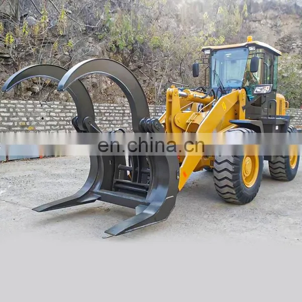 Chinese 3ton Pay Loader Front End Loader Loaders With Log Grappler 4 in 1 Bucket photo-2
