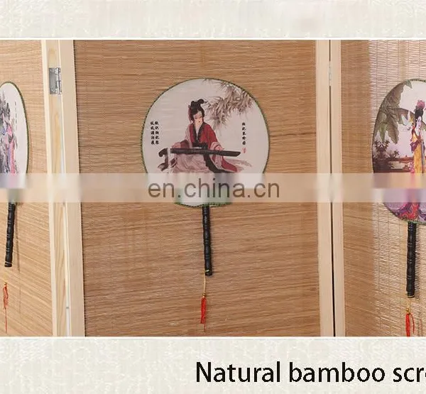 4 Panels Bamboo Room Dividers Chinese Antique Style Wood Room Divider Decorative Interior Screens & Room Dividers photo-4
