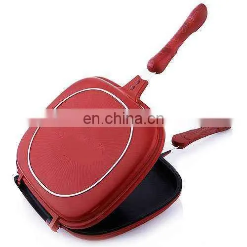 Nonstick Multi Purpose Double Sided Frying Pan Square Deep Frying Pan photo-4