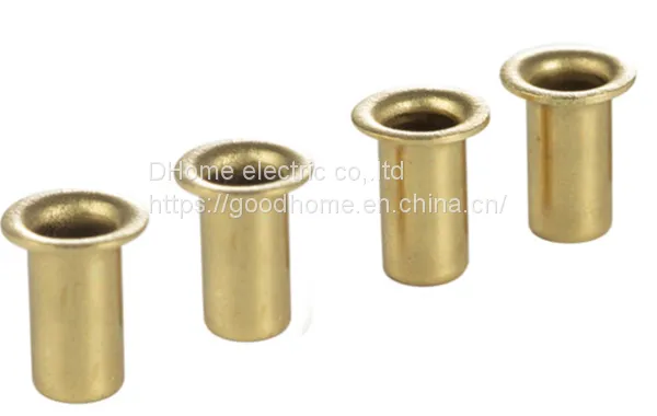 Hollow Rivet Manufacturers Stock Straight Pipe Hole Round Head Double Pass Copper Hollow Corns 4*4*6 Brass Corns Rivet（Wechat:13510231336）