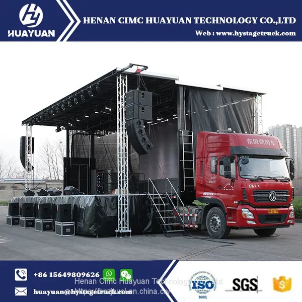 HUAYUAN Mobile Stage Manufacturer S455 Semi Trailer Stage for Outdoor Event