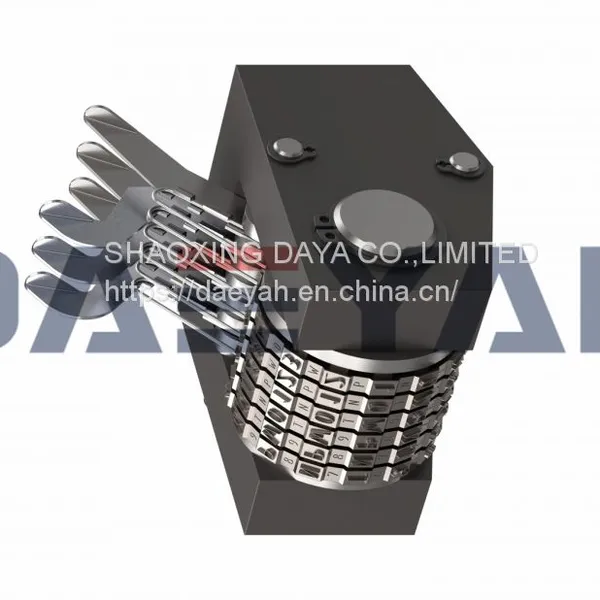 DAEYAH AM20 Automatic Numbering Head Hot Stamping Dies Handheld Rotary Wheel Stamp  Steel Stamp